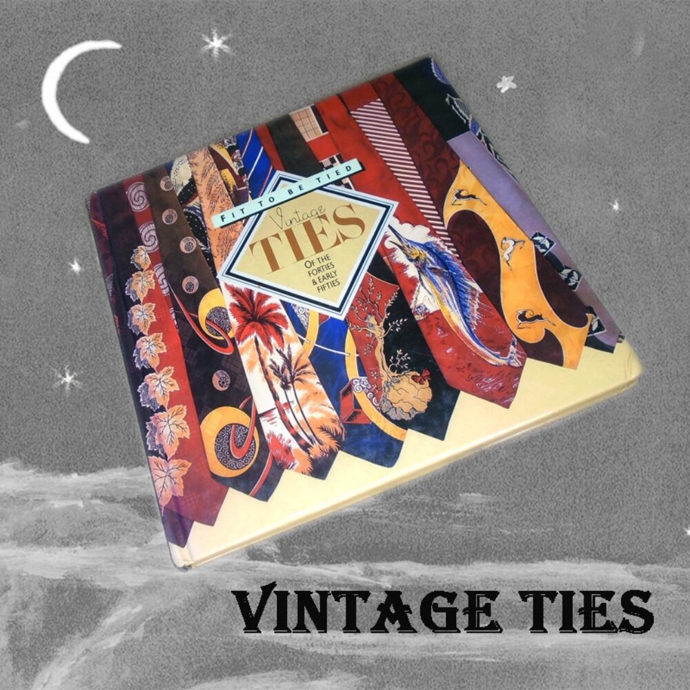 Vintage Neckties Book - Retro Tie Fashion History for Curation Research